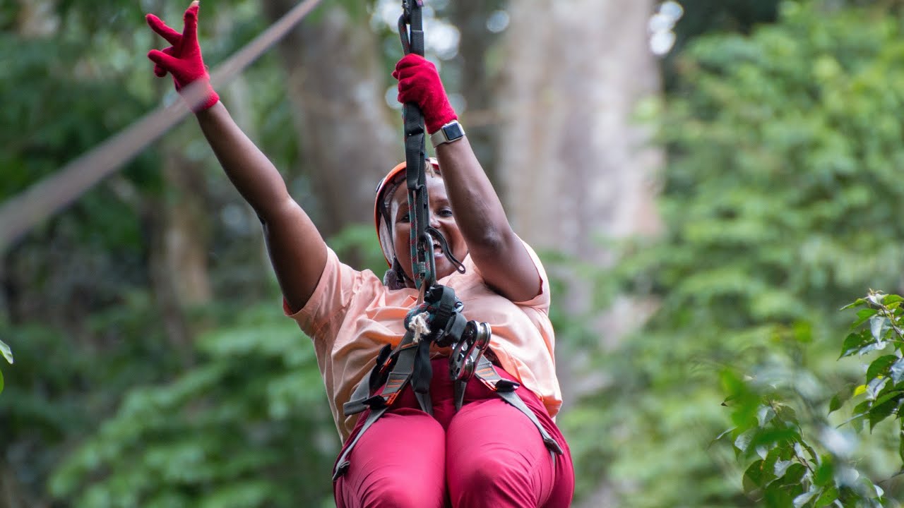 Zip Lining in Uganda